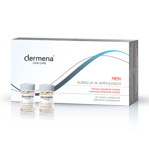 Dermena Hair Care Men Kuracja w ampułkach hamująca wypadanie włosów  15 x 5ml