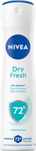 NIVEA Antyperspirant damski w sprayu 72H Dry Fresh 150 ml