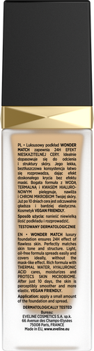 Eveline Wonder Match Podkład dopasowujący się do cery nr 20 Medium Beige  30ml
