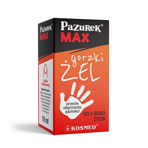 KOSMED Pazurek Max Żel Przeciw Obgryzaniu Paznokci 10 ml