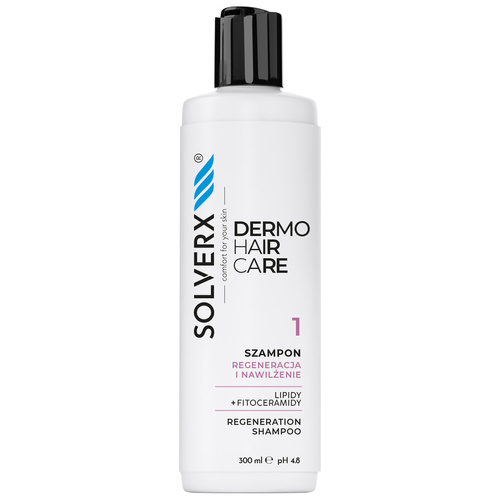 SOLVERX Dermo Hair Regenerujący Szampon nawilżający 250 ml