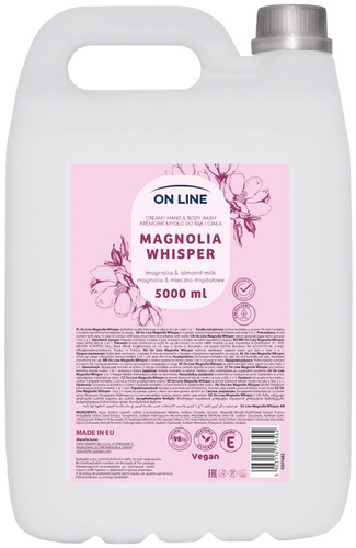 Kremowe mydło do rąk i ciała Magnolia & Mleczko Migdałowe 5000 ml - ON LINE