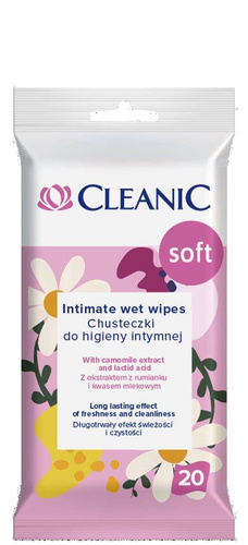 CLEANIC Chusteczki do higieny intymnej Soft-20szt