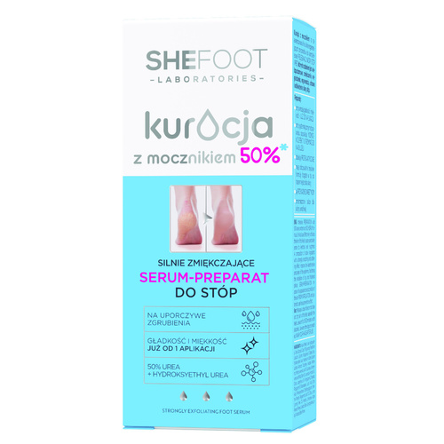 Shefoot Serum z mocznikiem 50% - Silnie zmiękczająca kuracja do stóp