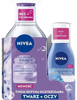 NIVEA Duopack: Płyn micelarny 400 ml + Płyn do demakijażu oczu 125 ml