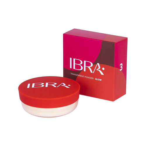 IBRA Puder sypki transparenty Glow nr 3 12g