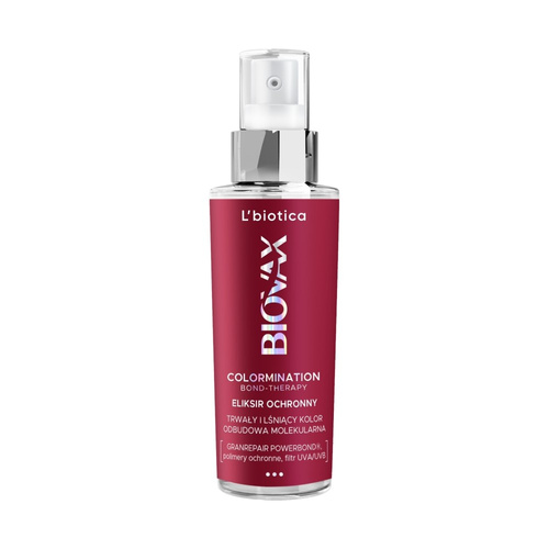 L`BIOTICA Biovax Colormination Bond Therapy Eliksir ochronny do włosów farbowanych 100 ml