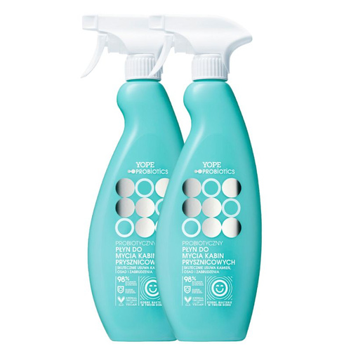 Yope Probiotics Probiotyczny płyn do mycia kabin prysznicowych 2x500 ml