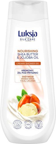 Luksja Silk Care Odżywczy Kremowy Żel pod prysznic - Masło Shea i Olej Jojoba 500ml