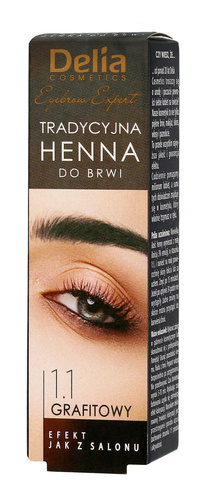 Delia Cosmetics Henna do brwi 1.1 Grafitowa