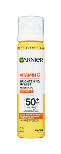 GARNIER Vitamin C Mgiełka rozświetlająca Invisible SPF 50+ 75 ml