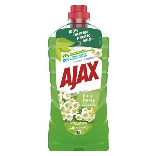 Ajax Płyn uniwersalny Floral Fiesta  Zielony Wiosenny bukiet Konwalie 1000ml