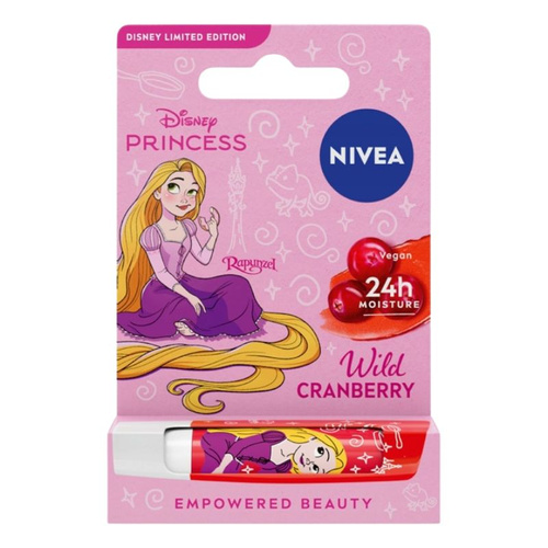 NIVEA Disney Princess Wild Cranberry Pielęgnująca Pomadka do Ust - Edycja Limitowana 4.8 g