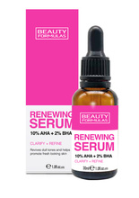BEAUTY FORMULAS Odnawiające Serum do twarzy - 10% AHA+2% BHA 30ml
