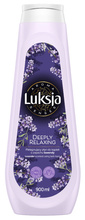 LUKSJA Aroma Senses Deeply Relaxing Pielęgnujący płyn do kąpieli o zapachu lawendy 900 ml