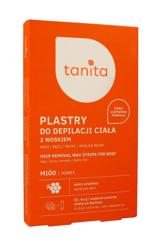 Tanita Plastry do depilacji ciała miodowe  1 op.-12szt