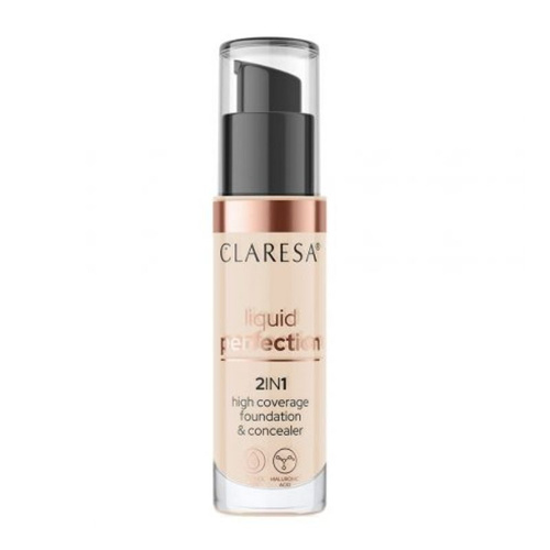 CLARESA Liquid Perfect 2w1 Korektor i Podkład Kryjący nr 102 34g