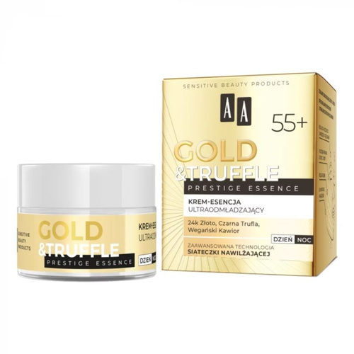 AA Gold & Truffle Prestige Essence 55+ Krem-esencja głęboko odbudowujący dzień/noc 50 ml