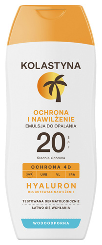 KOLASTYNA Emulsja do opalania SPF 20 - Ochrona i nawilżenie, 200 ml