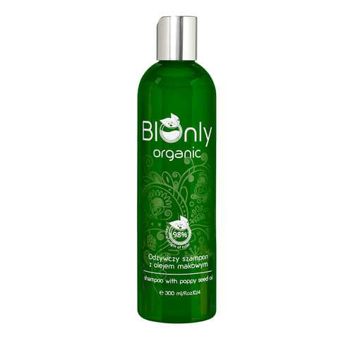 BIOnly Organic Szampon do włosów odżywczy z olejem makowym 300ml