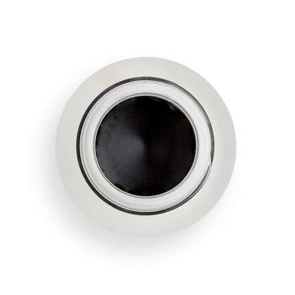 Makeup Revolution Eyeliner czarny w żelu z pędzelkiem 