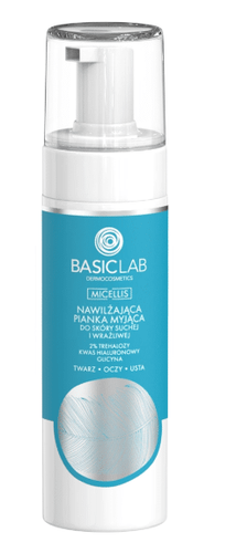BasicLab nawilżająca pianka myjąca do skóry suchej i wrażliwej 150 ml