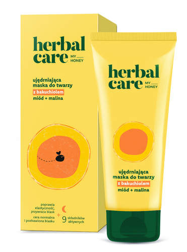 HERBAL CARE My Honey Maska Ujędrniająca z Bakuchiolem i Miodem na Noc do Cery Normalnej 50 ml