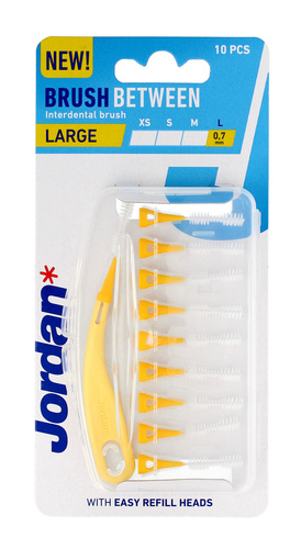 JORDAN Czyściki do przestrzeni międzyzębowych - L (large) 0.7mm -10szt