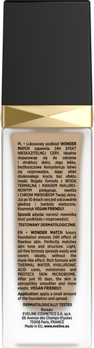 Eveline Wonder Match Podkład dopasowujący się do cery nr 30 Cool Beige  30ml