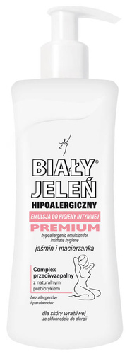 Biały Jeleń Premium Emulsja do higieny intymnej hipoalergiczna jaśmin i macierzanka  265ml