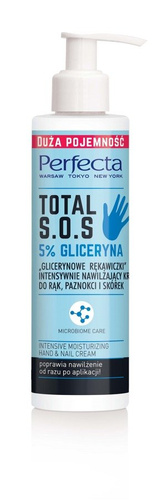 Perfecta Total S.O.S. Intensywnie nawilżający Krem do rąk "Glicerynowe Rękawiczki"  195ml