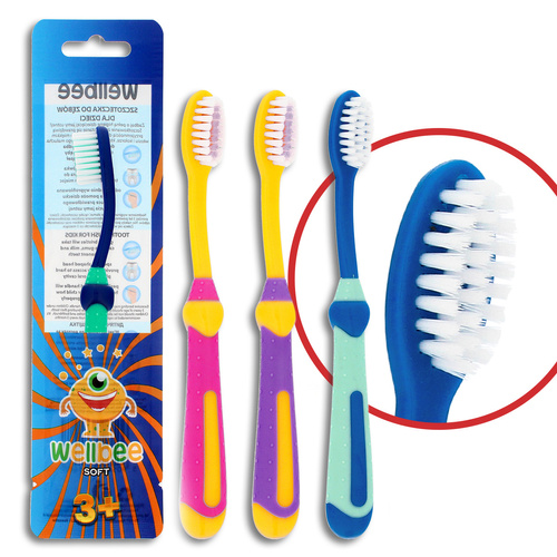 WELLBEE Szczoteczka dla dzieci KIDS(3+) Soft 