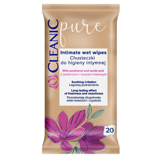 CLEANIC Chusteczki do higieny intymnej Pure-20szt
