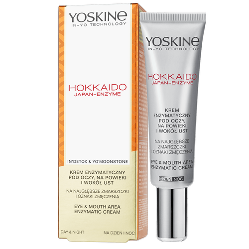 YOSKINE Hokkaido Japan-Enzyme Krem przeciwzmarszczkowy pod oczy z peptydami i enzymami dyni 15 ml