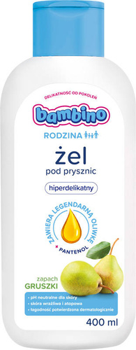 Bambino Rodzina Żel pod prysznic hiperdelikatny o zapachu gruszki 400ml