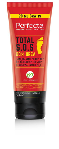 Perfecta Total S.O.S. Krem-kompres do stóp i pięt "Zmiękczające Skarpetki" 20% Urea 120ml
