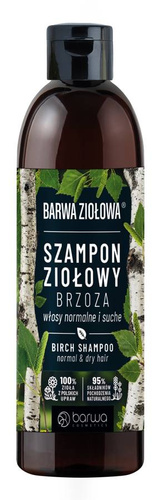 BARWA Ziołowa Szampon do włosów Brzozowy - włosy normalne i suche  250ml
