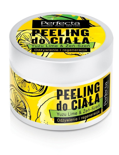 Perfecta Spa Peeling do ciała Yuzu Lime & Żeń-Szeń - odżywienie i regeneracja 225g