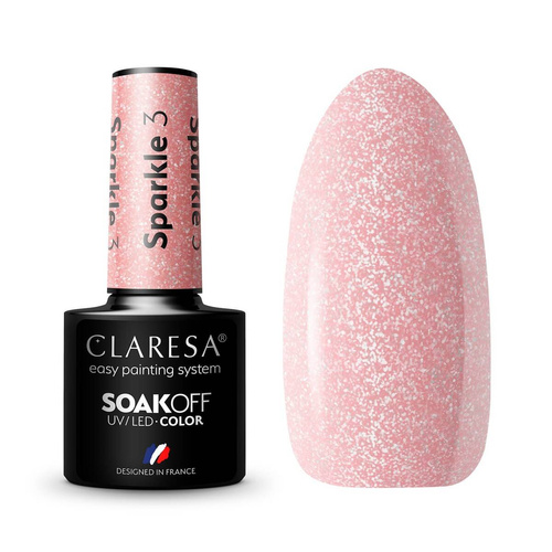CLARESA Lakier hybrydowy Sparkle nr 3 5g