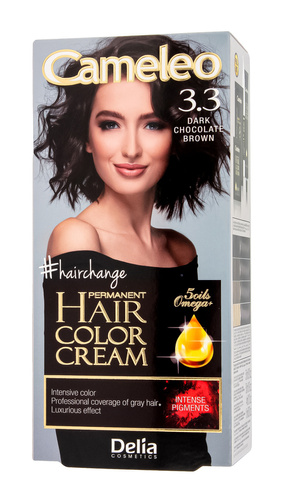 Delia Cosmetics Cameleo HCC Farba permanentna Omega+ nr 3.3 Dark Chocolate