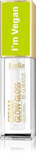 Delia Cosmetics Cream Glow Gloss Wegański Błyszczyk do ust nr 101 Holo Diamond 5ml