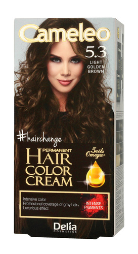 Delia Cosmetics Cameleo HCC Farba permanentna Omega+ nr 5.3 Light Golden Brown