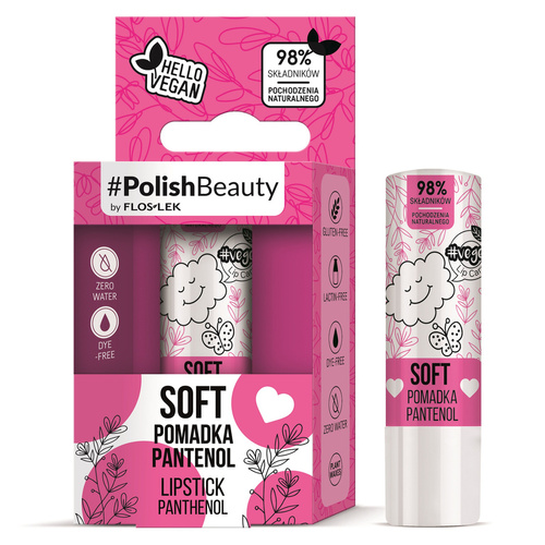 Floslek Lip Care Vege Pomadka ochronna do ust z Pantenolem - Soft
