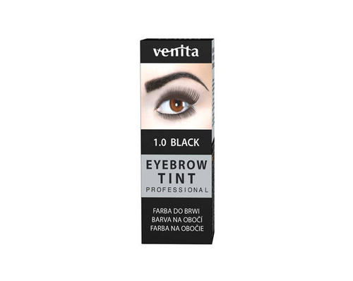 VENITA Eyebrow Tint Profesjonalna Farba do brwi w proszku - 1.0 Black (czarna)