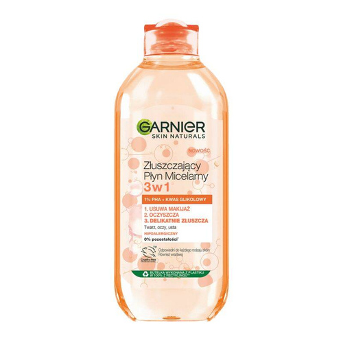 Garnier Skin Naturals Złuszczający Płyn micelarny 3w1 400ml