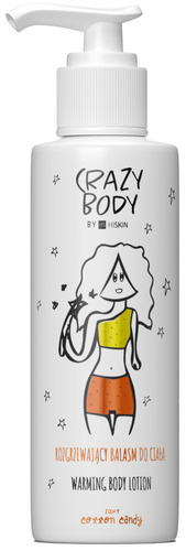 HISKIN Crazy Body Balsam Rozgrzewający do Ciała - Cotton Candy 300 ml