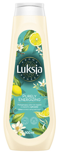 LUKSJA Aroma Senses Purely Energizing Pielęgnujący płyn do kąpieli o zapachu cytrusów 900 ml