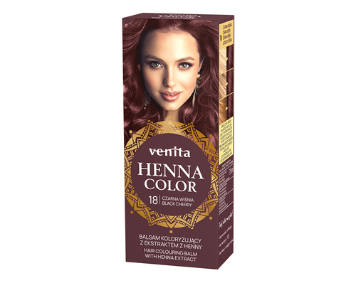 VENITA Henna Color Balsam koloryzujący z ekstraktem z Henny - 18 Czarna Wiśnia