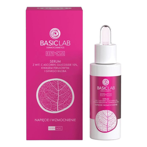 Basiclab Serum z witaminą C 10%, Napięcie i Wzmocnienie 30ml