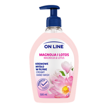 On Line Mydło kremowe w dozowniku Magnolia i Lotos  500ml